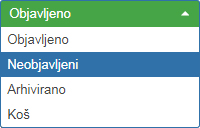 Objavljen neobjavljen